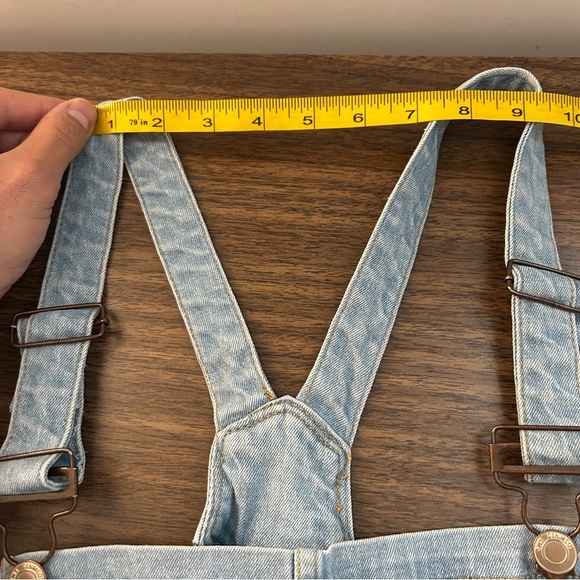 Streetwear Society Sky Blue Distressed Overalls (Junior) 13 - Picture 7 of 12